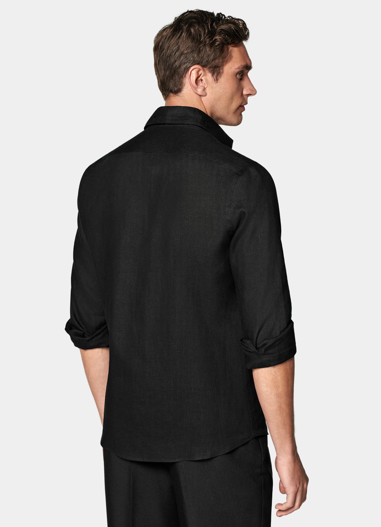 Chemise coupe Tailored noire