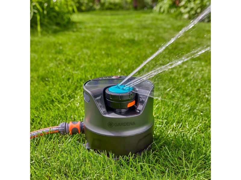 GARDENA Multifunktions-Flächenregner AquaPrecise Solarbetriebener Bewässerungssystem