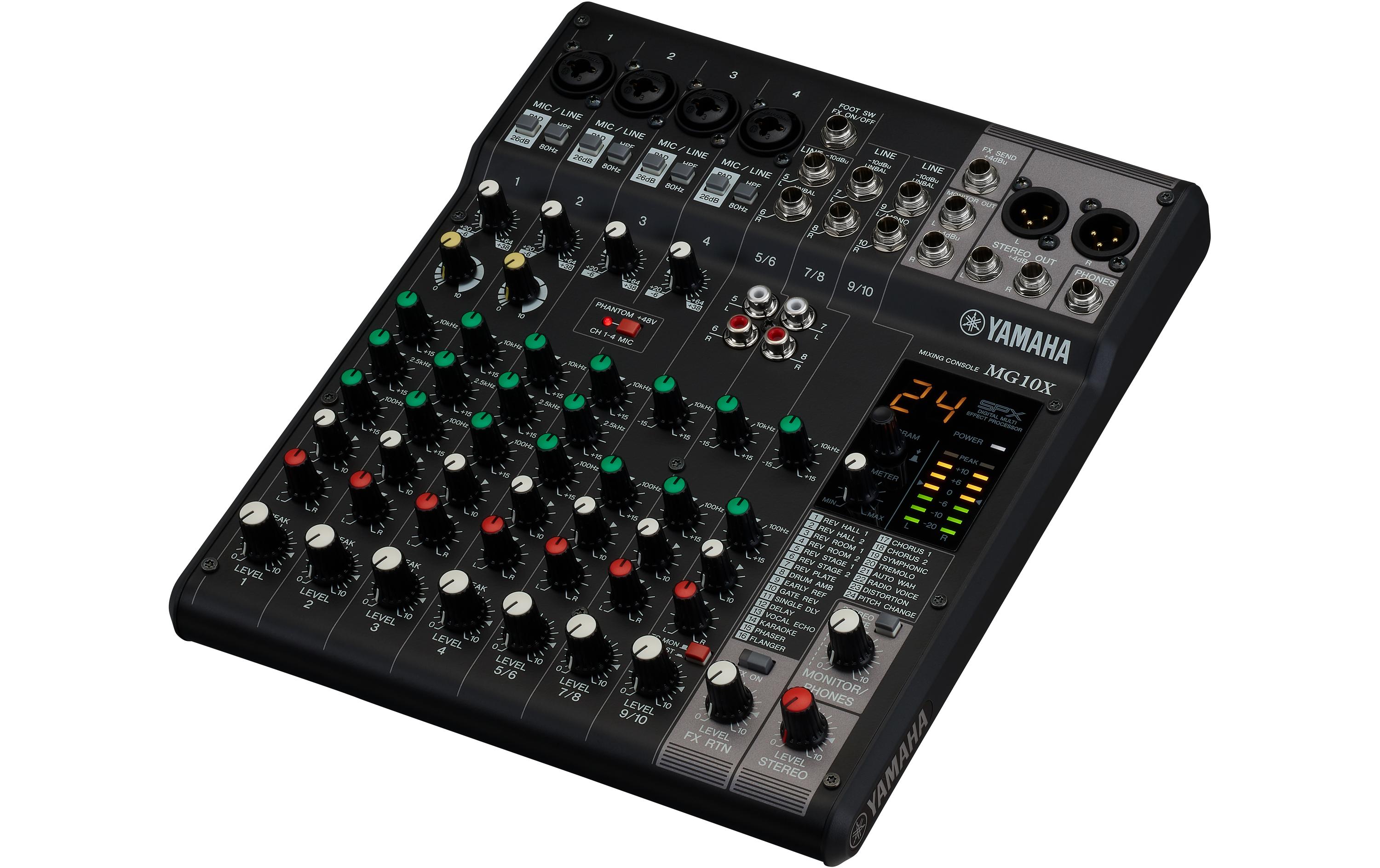 Mischpult MG10X – 10-Kanal, analog<br>10-Kanal-Analogmixer mit Effektsektion