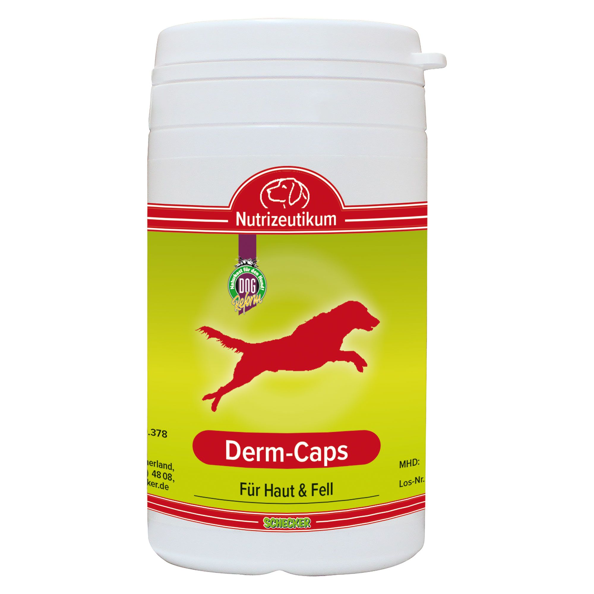 Schecker Nutrizeutikum Derm-Caps - für gesunde Haut und Fell - Hundefutter