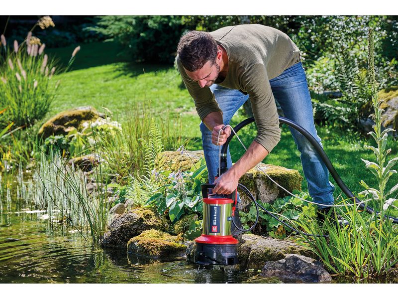 Einhell Schmutzwasserpumpe GE-DP 7535 N LL ECO 2-in-1-Kombipumpe für Klar- und Schmutzwasser