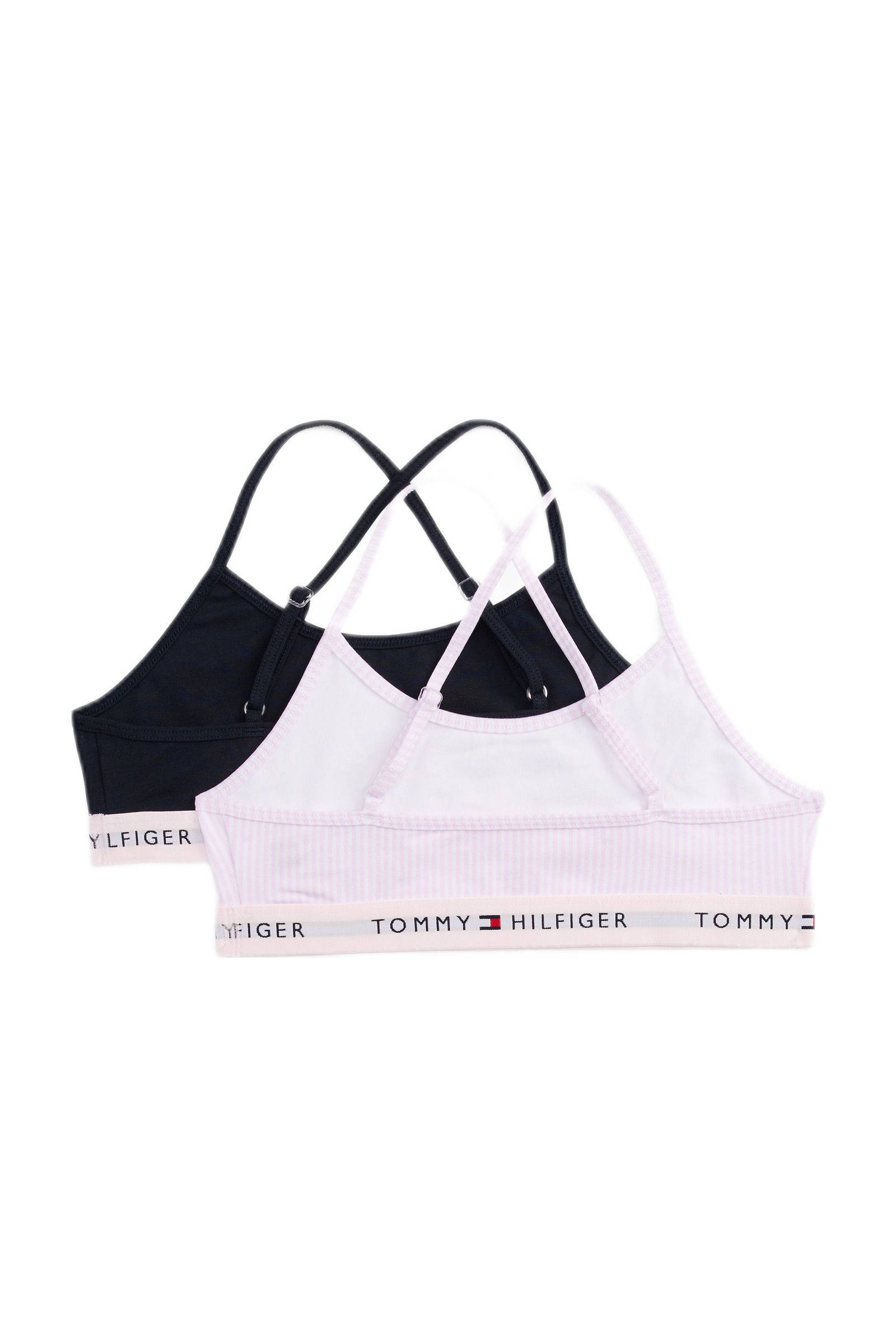 Tommy Hilfiger BH top - set van 2 lichtroze/wit/zwart