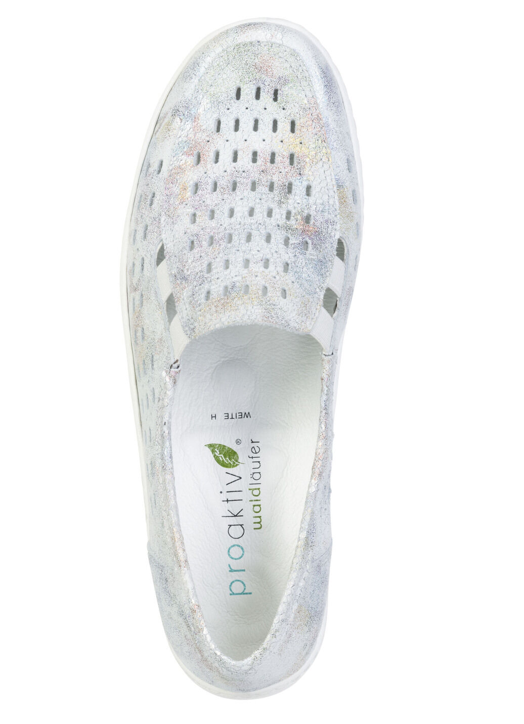 Waldläufer, sommerliche Damen-Slipper, Weite H, mit herausnehmbarem Fussbett