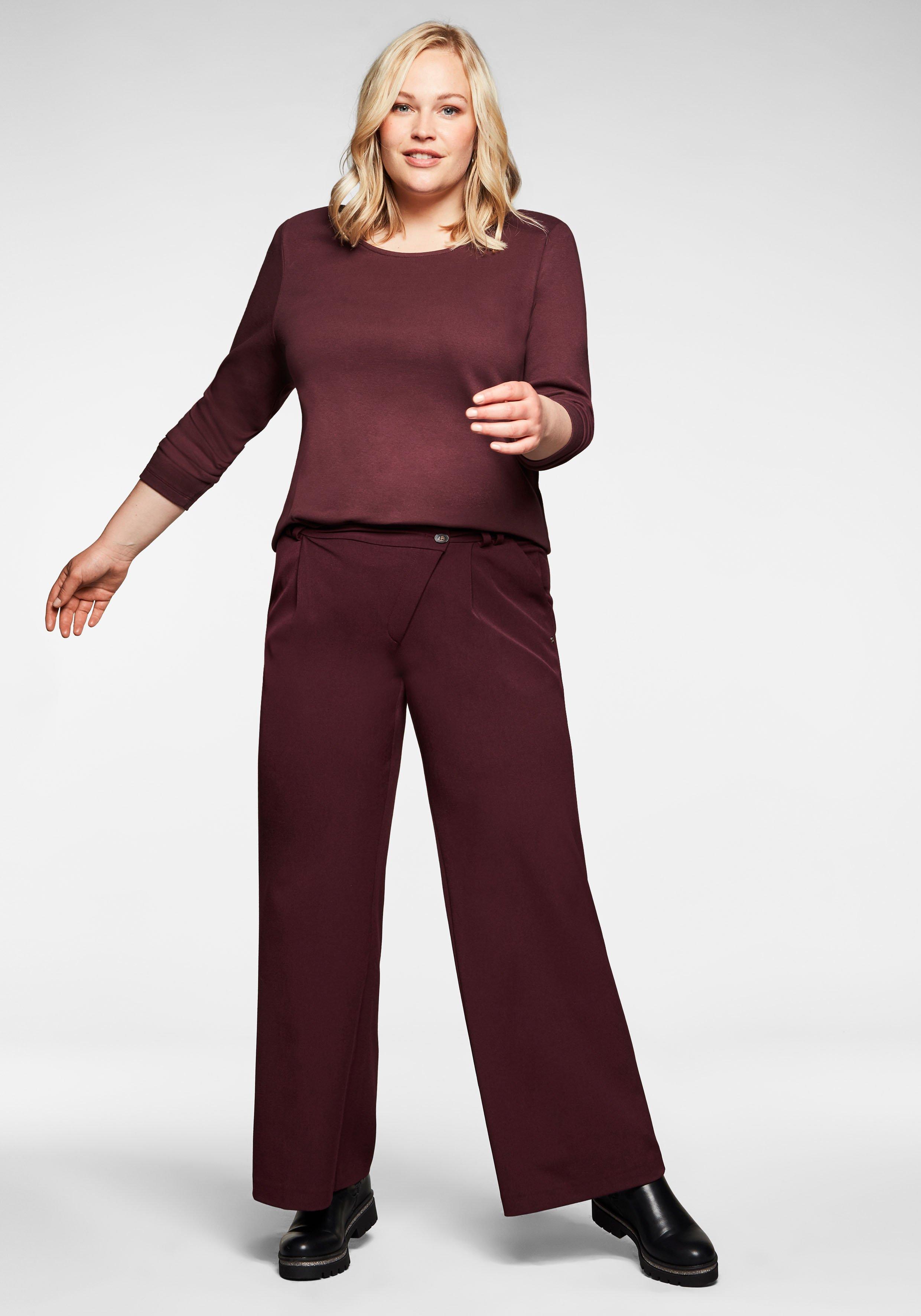Weite Hose mit asymmetrischem Verschluss