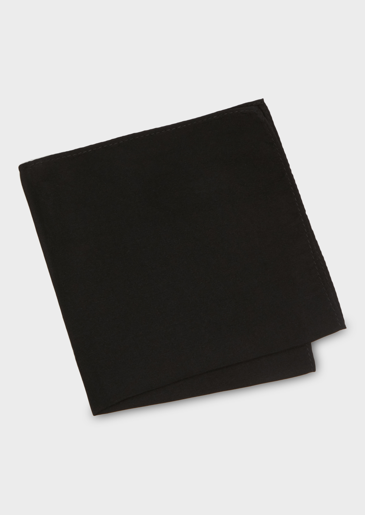 Pochette en soie unie noire