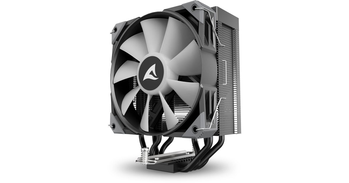 SharkoonA40 RGB CPU-koeler  (Zwart, 4-pins PWM fan-connector)