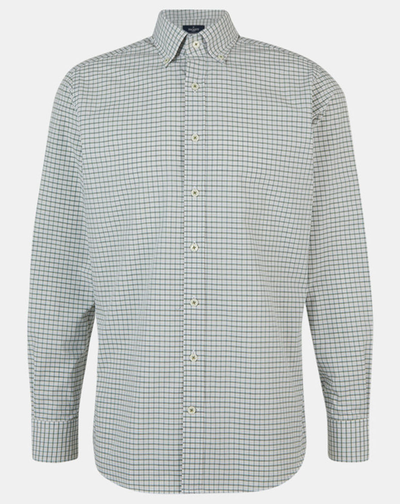 Hackett London Chemise Regular Fit à carreaux verte