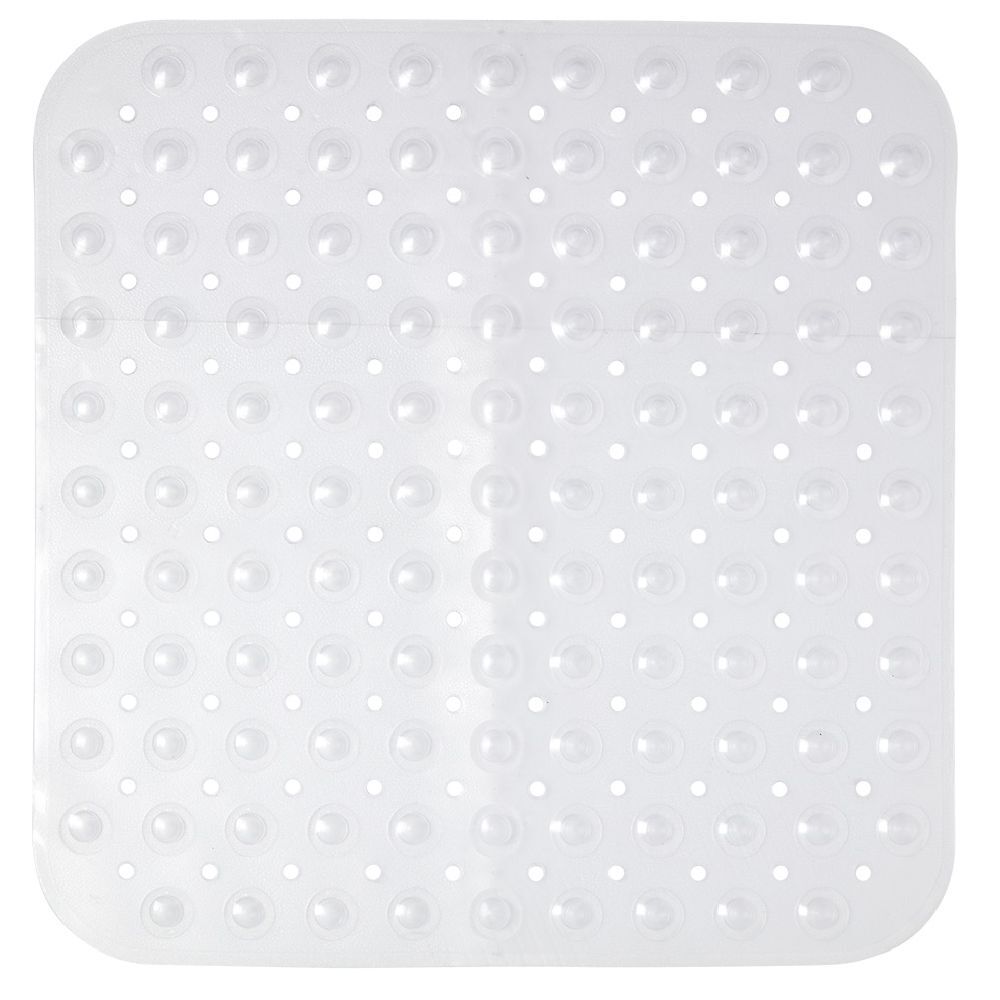 Fond de douche design bulle relief pvc blanc transparent