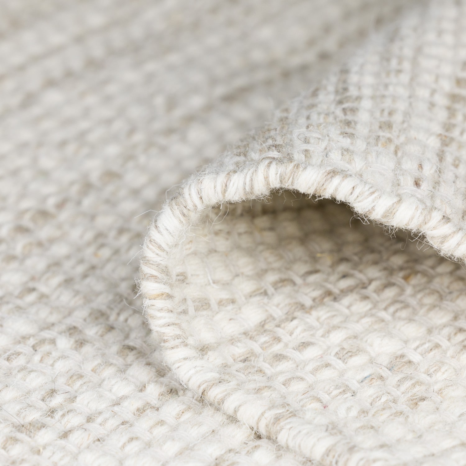 GOODproduct Wollteppich »Woolscape« rund 10 mm Höhe Wendeteppich, handgewebte Qualität, meliert, reine Wolle, Wohnzimmer