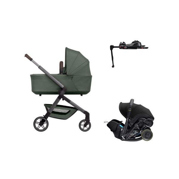 Joolz Hub 2 Kinderwagen 4-in-1 - Stone Grey | Doona X Autostoeltje | Doona X Isofix Base