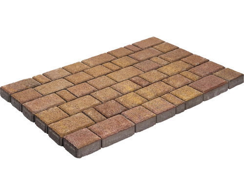 Straatsteen, multiformaat, Capriccio bruin-melange, 6 cm dik (alleen in lagen verkrijgbaar)