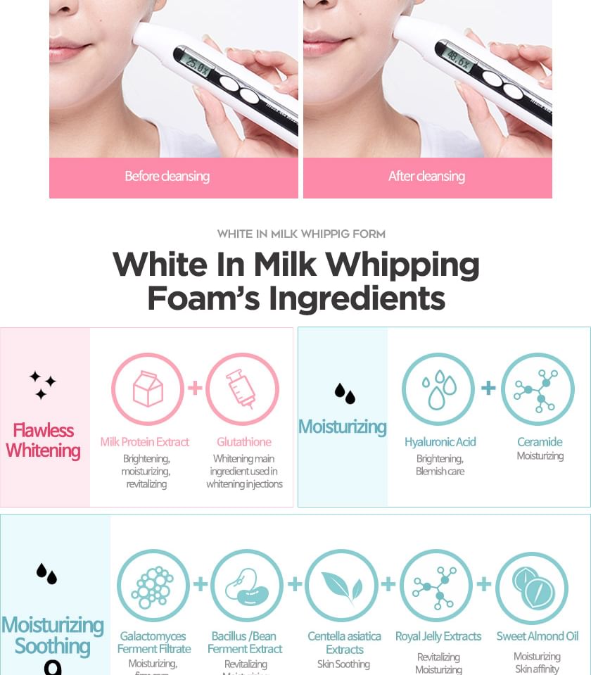 G9SKIN - Wit in melk slagroomschuim 120ml