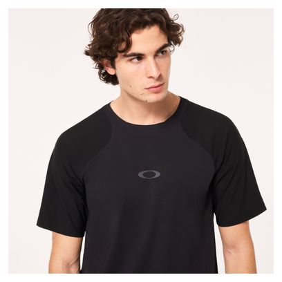 Maillot Manches Courtes Oakley Seeker Airline Noir