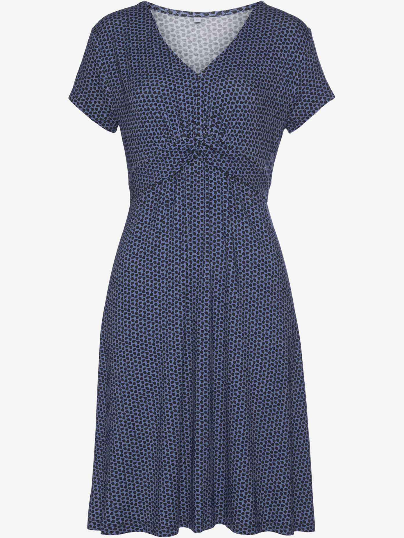 Robe en jersey encolure en v dégagée