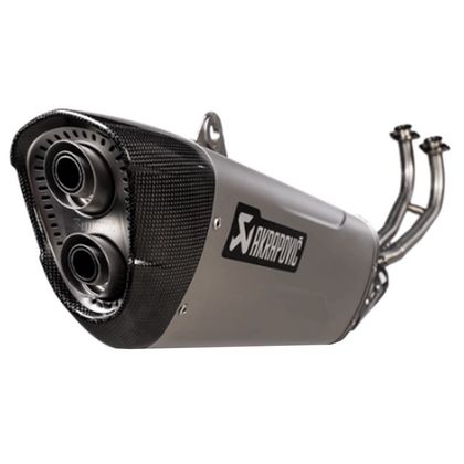 Ligne Complète Akrapovic Titane embout carbone - Gris