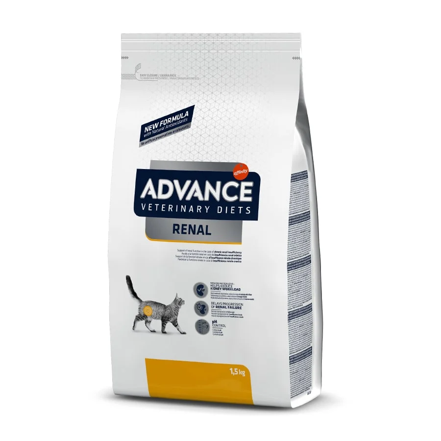 1,5 kg de ração Advance Veterinary Diets Renal para gatos