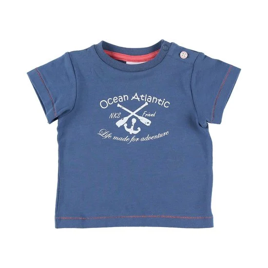 T-shirt navy collection Bord de mer Garçon   Bleu        6 mois   de               Noukies