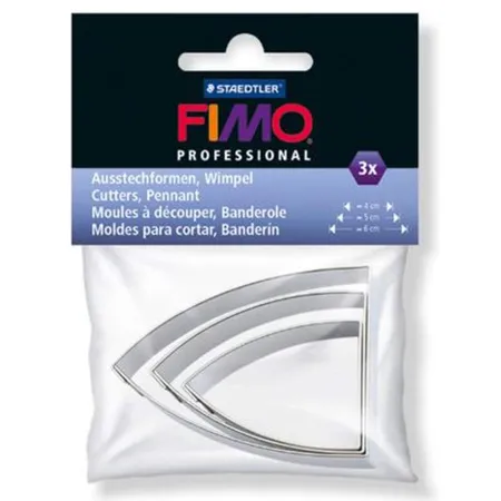 STAEDTLER® FIMO® Accessoires Ausstechform Wimpel, 3 Stück