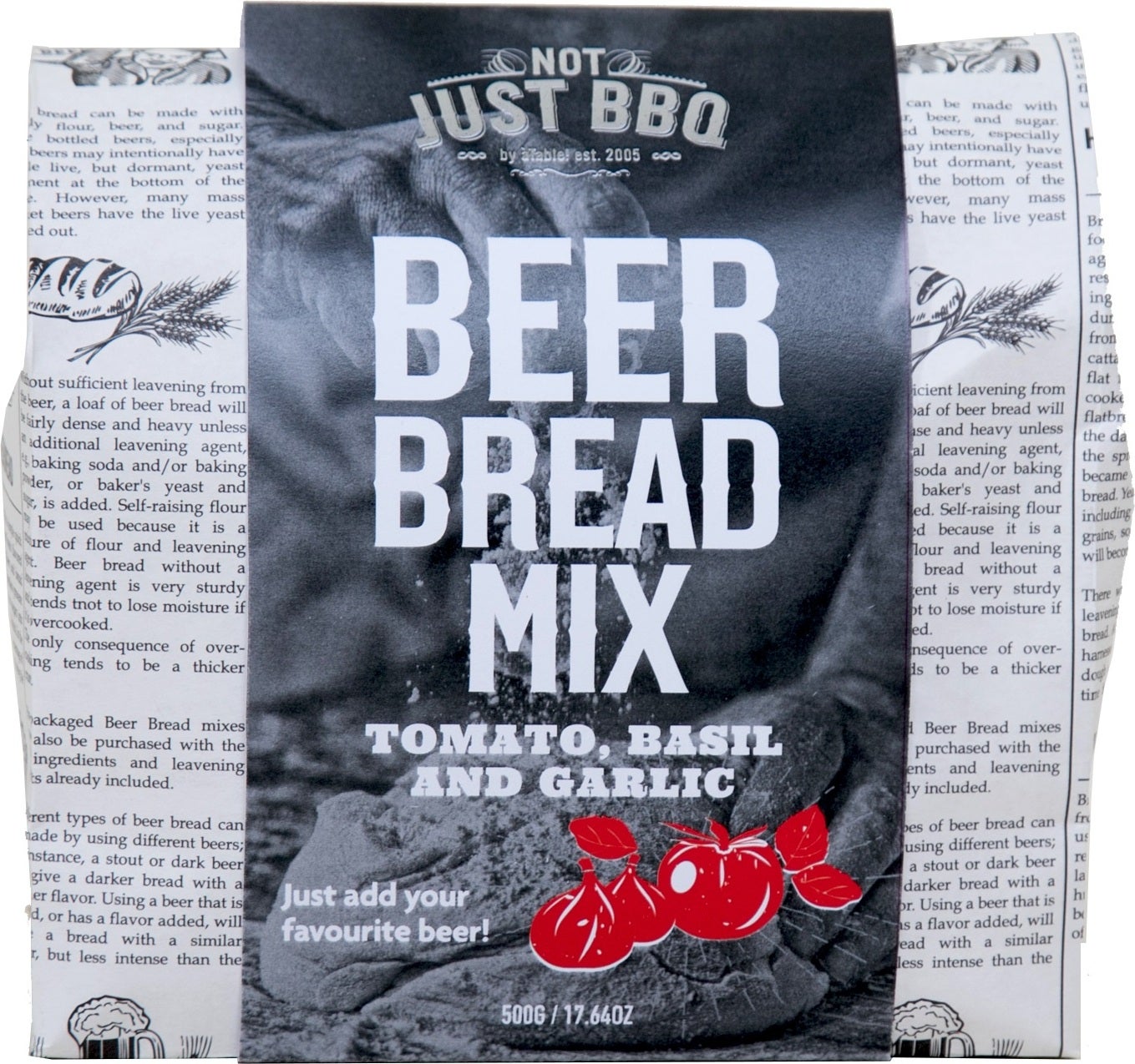 Not Just BBQ bier brood tomaat basilicum 500 gr