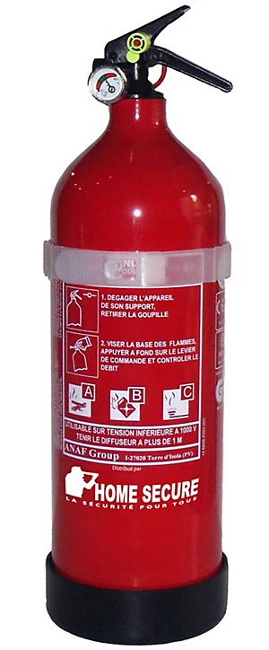 Extincteur poudre ABC 2 kg Lifebox avec manomètre