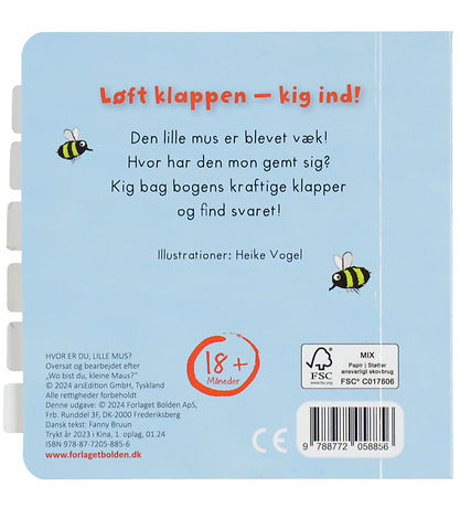 Forlaget Bolden Bog m. Klapper - Hvor Er Du, Lille Mus?