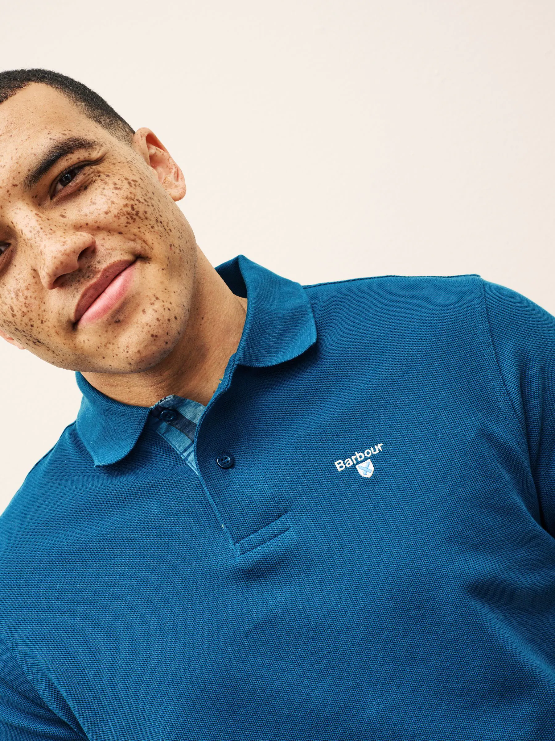 Lyons blauw - Barbour® Classic poloshirt