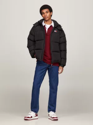 Jaqueta puffer casual Alaska com logo