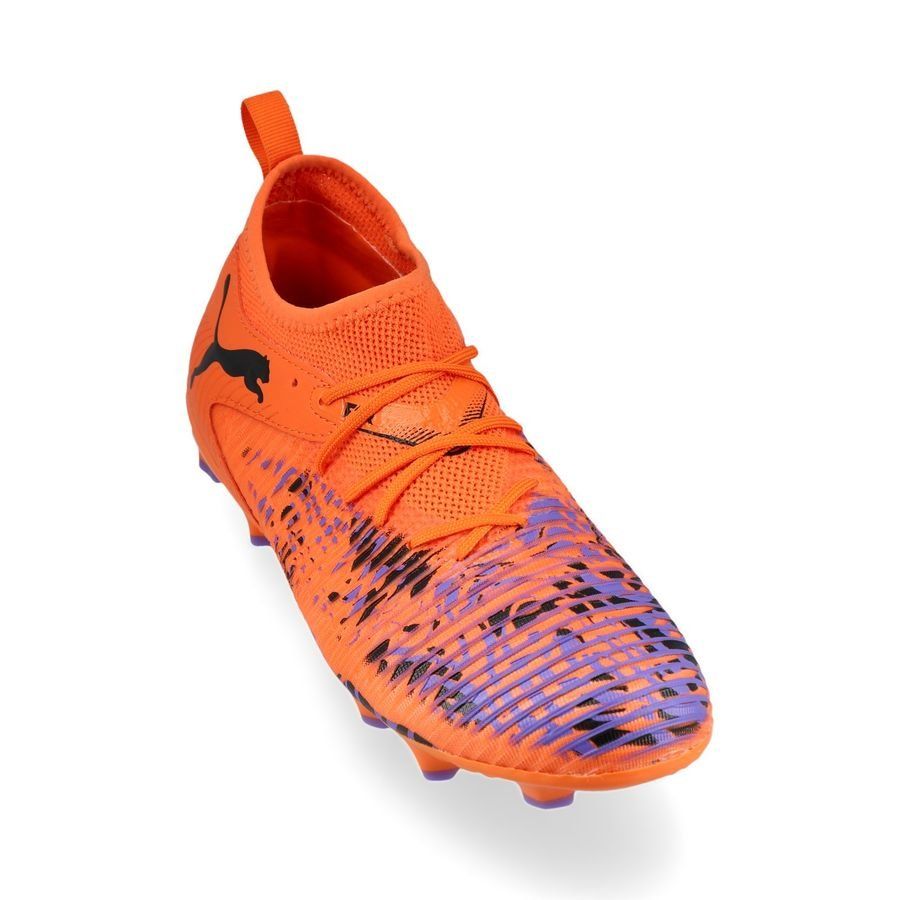 PUMA Future 8 Match FG/AG Creativity - Orange Poppy/Dark Amethyst/Noir Enfant ÉDITION LIMITÉE