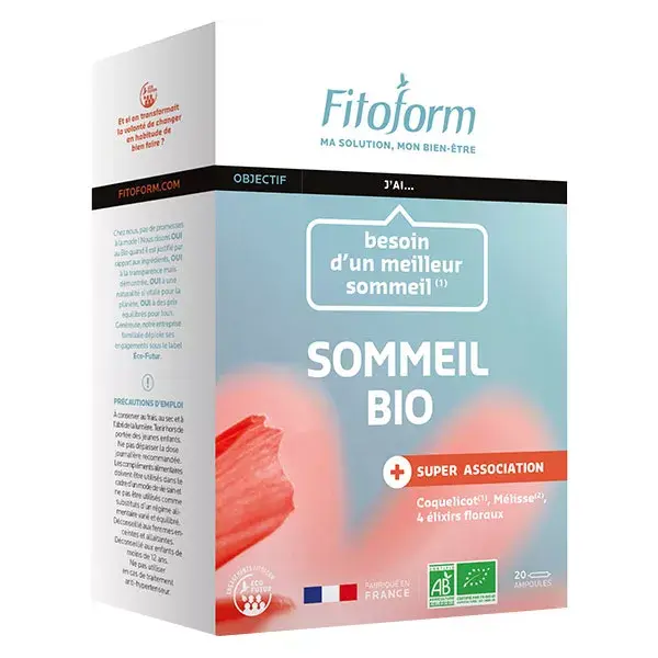 Fitoform Organic Sleep 20 ampolas