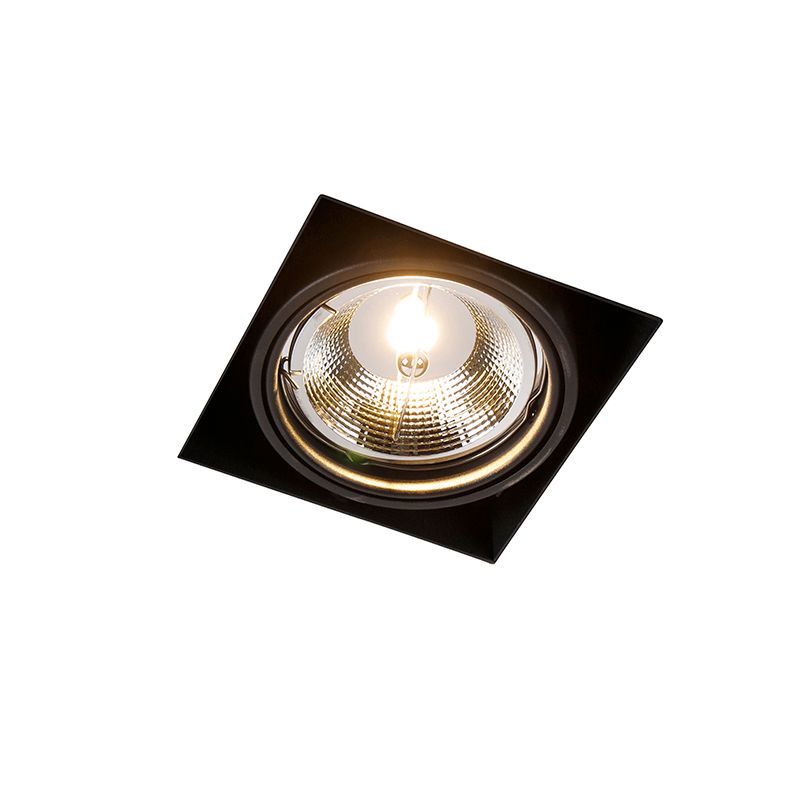 Inbouwspot zwart GU10 AR111 Trimless - Oneon