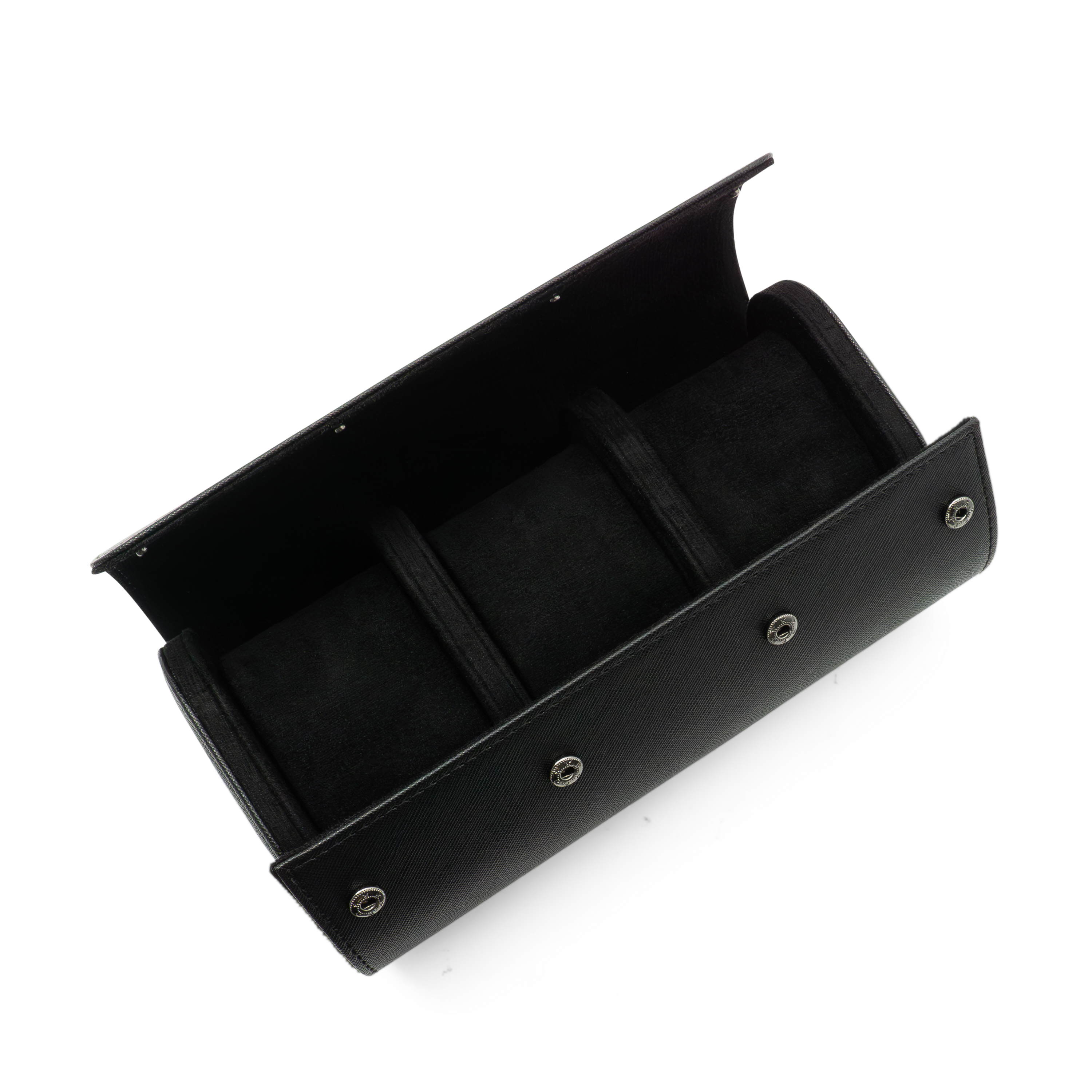 (3 Slots) Uhrenbox Schmuckschatulle Organizer - Schwarz