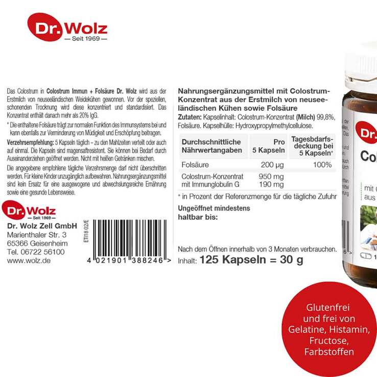 Colostrum Immun Dr. Wolz Kaps, 125 St