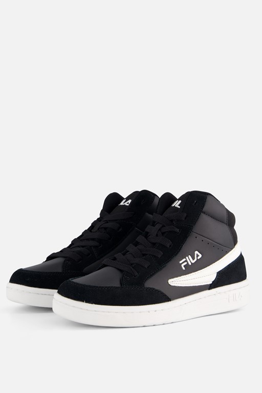 Fila Crew Mid Sneakers zwart Imitatiesuede