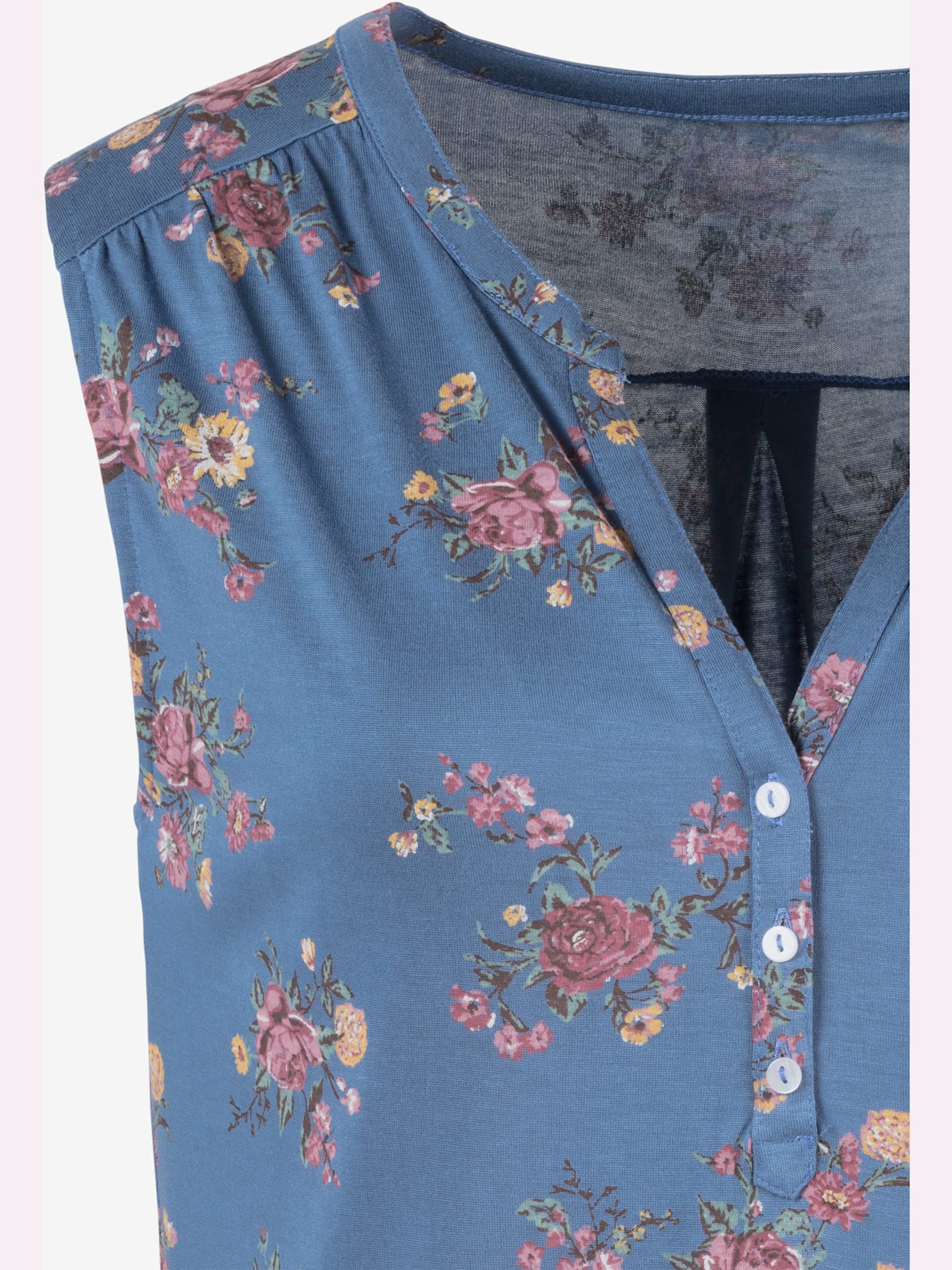 Débardeur lot de 2 : imprimé floral et uni