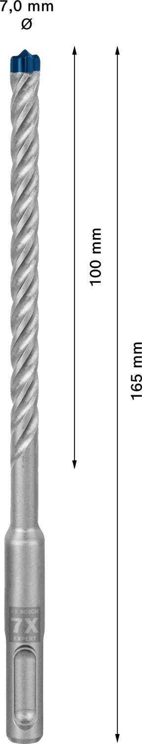 Bosch 2608900166 EXPERT SDS plus-7X Hamerboor - 7x100x165mm (10st)