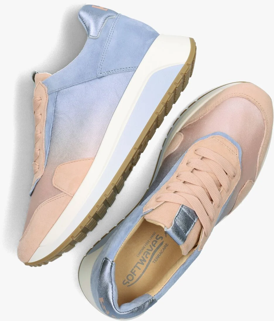 SOFTWAVES blauwe softwaves lage sneakers 8.94.01