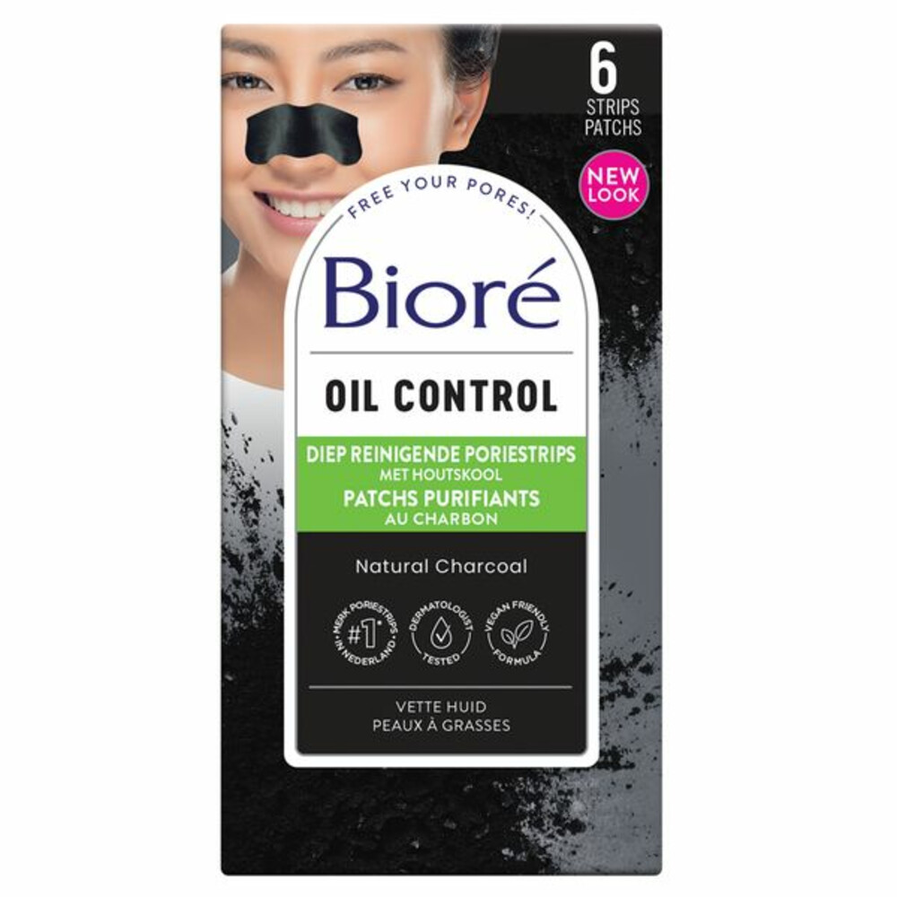 Bioré Houtskool Diep Reinigende Porie Strips6 stuks