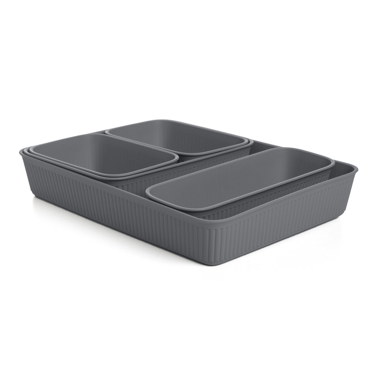 TATAY Aufbewahrungsboxen 5er Set BAOBAB