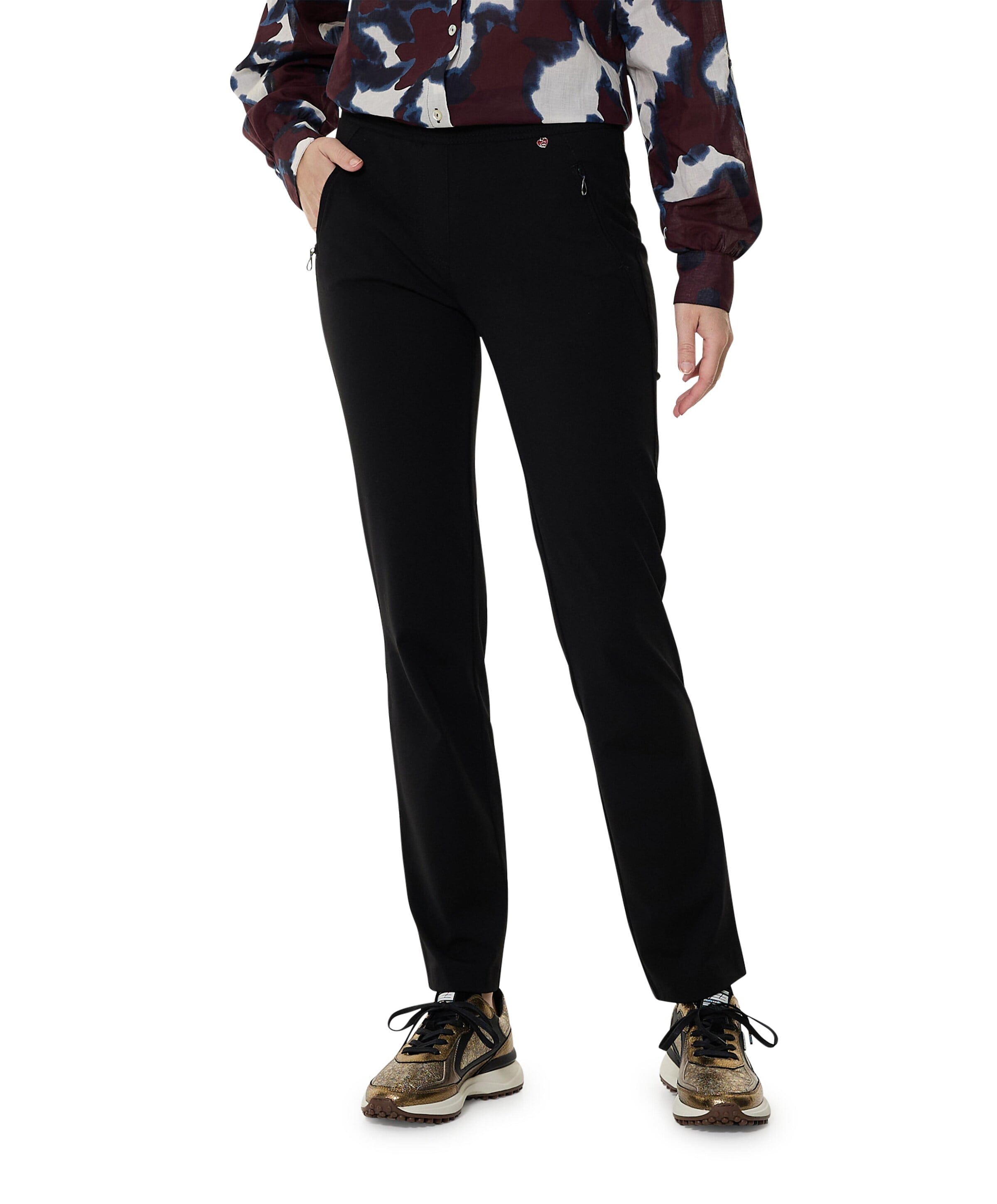 Relaxed by Toni Alice Zip dames broek zwart