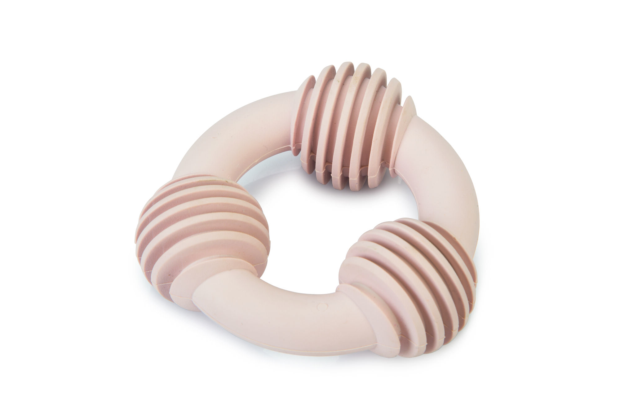 Beeztees Dental ring - Kauwspeelgoed puppy - roze - 14x9.3x2 cm