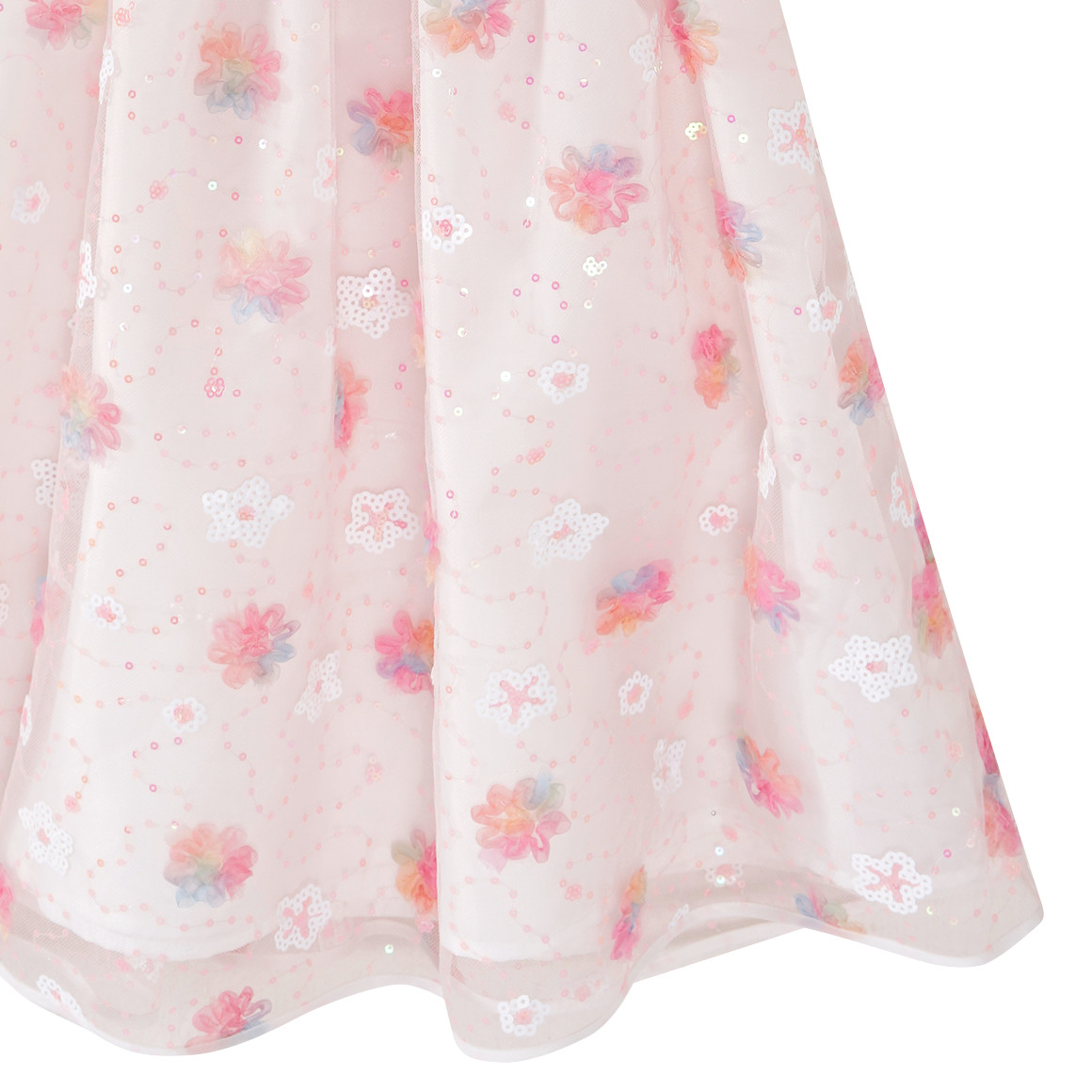 Topolino Festliches Mädchen Kleid mit Zierschleife cremeweiss