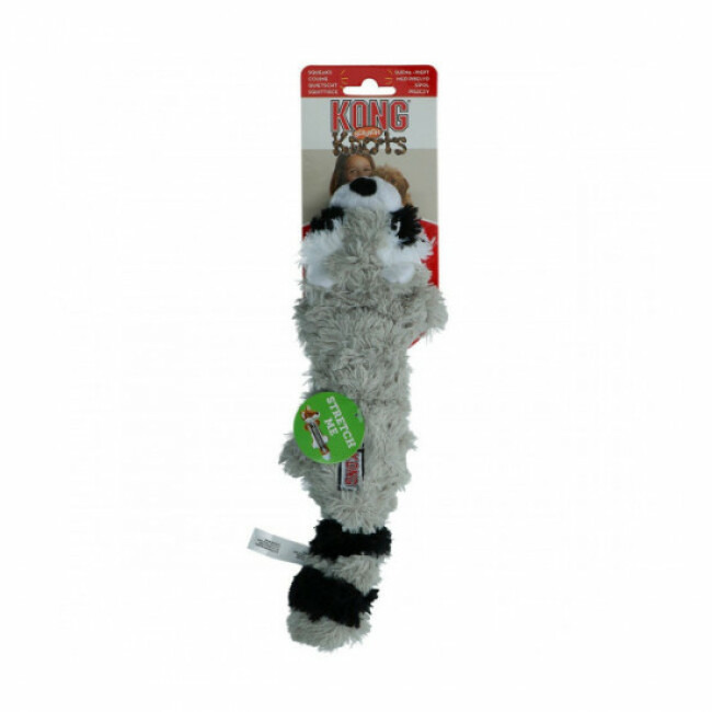 Jouet raton laveur rembourrage corde KONG Scrunch Knots pour chien
