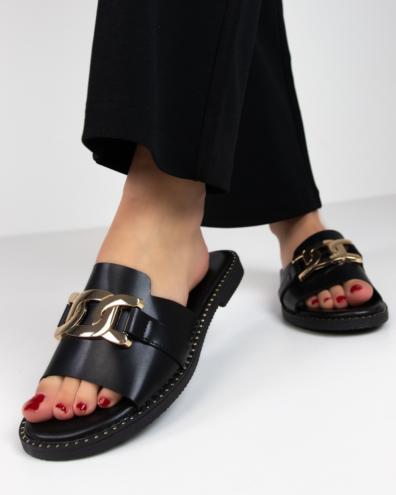 Dolcis Slippers  - zwart