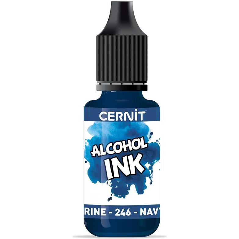Cernit encre à l'alcool 20 ml Marine - Bleu marine