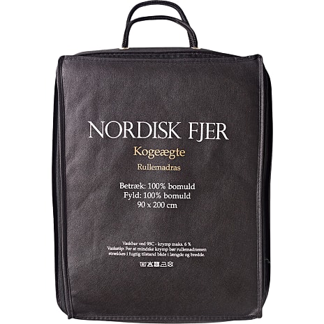 Nordisk Fjer kogeægte rullemadras - 90x200 cm
