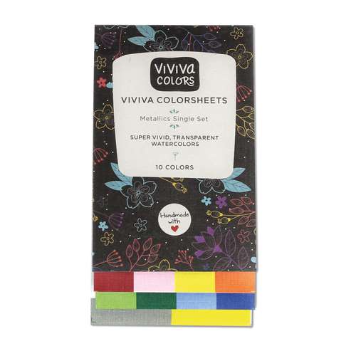 Viviva Colorsheets Aquarellset Metallics