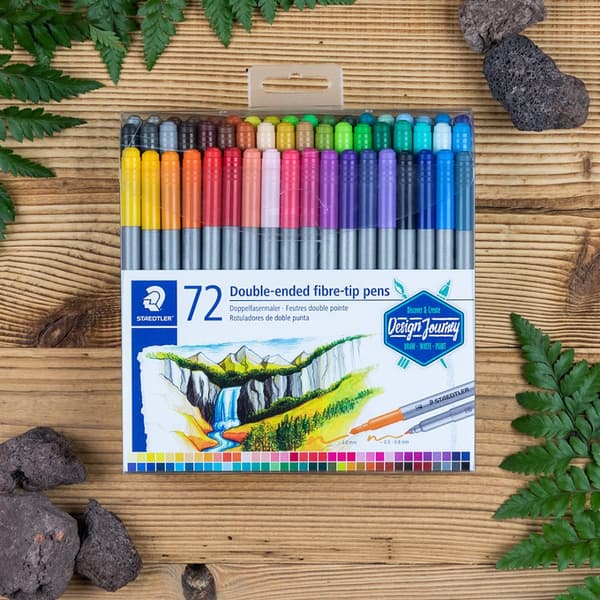 Design Journey Dobbel Fiberpenn 72 stk Staedtler