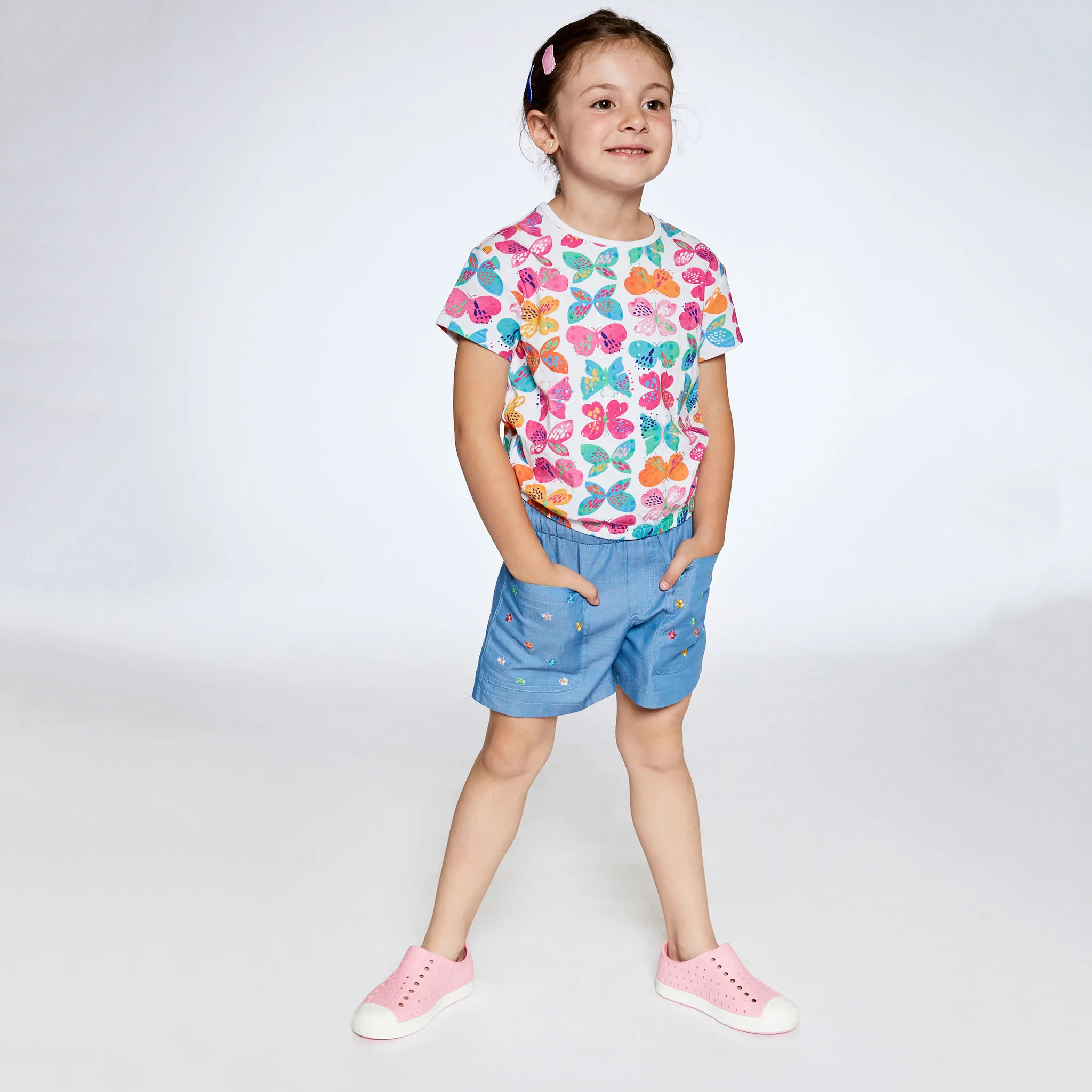 Deux par Deux T-shirt Imprimé Papillon 3-6ans