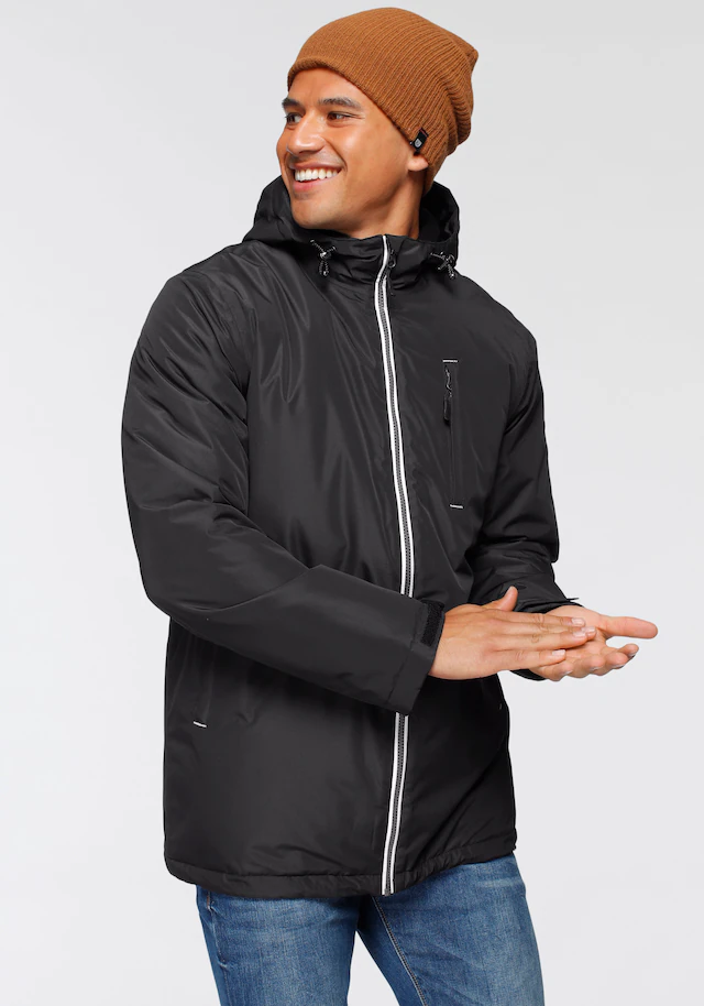 Polarino Funktionsjacke mit Kapuze wasserdicht, atmungsaktiv und winddicht