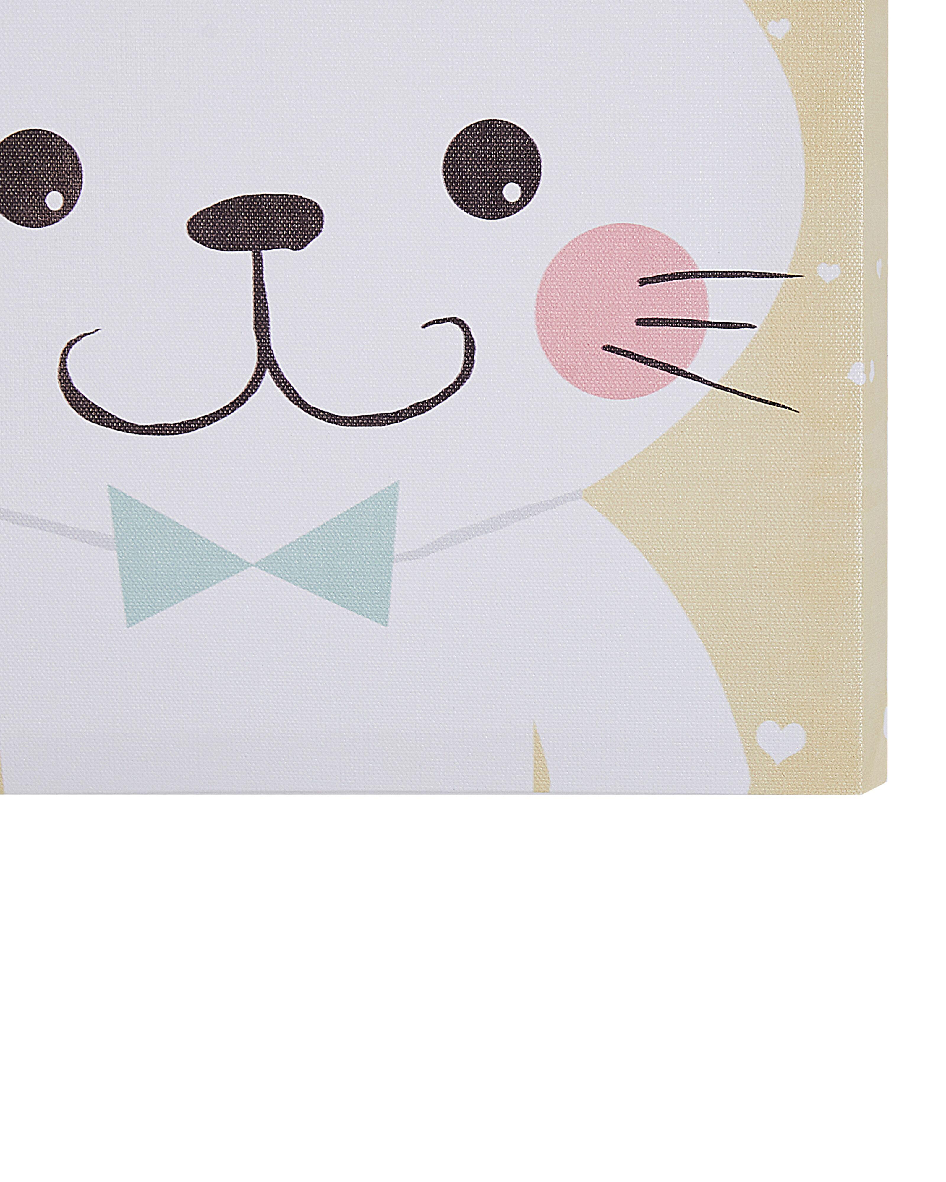 Set van 4 canvassen BOMBI Kids motief 30 x 30 cm Meerkleurig